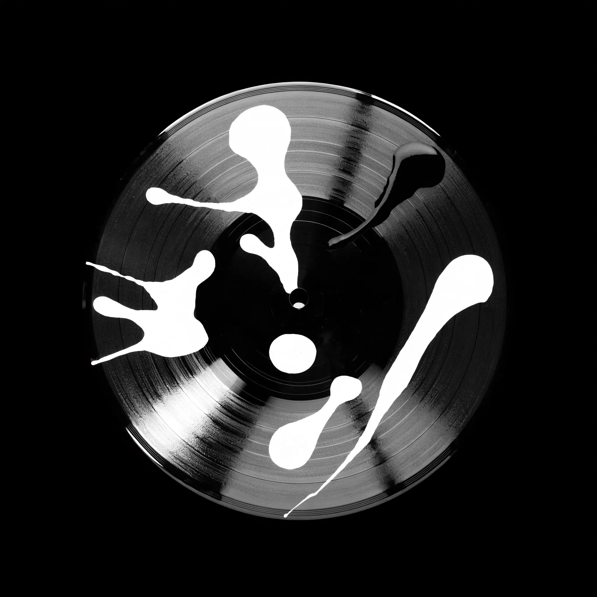 Cat Shop black-and-white splatter MEOW vinyl record